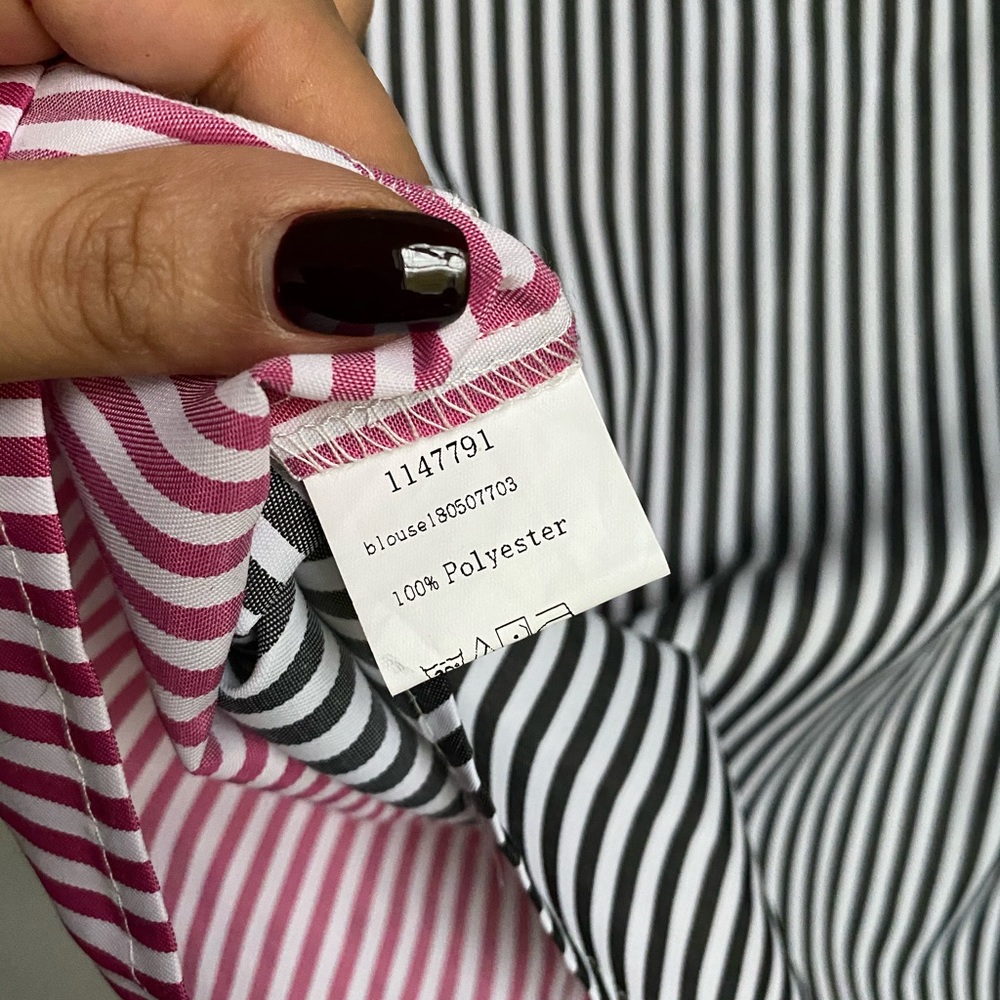 Multi-Colored Striped Button Down - image 6